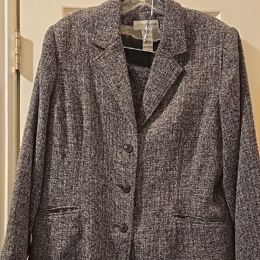 Classic Black and Gray Women's Suit